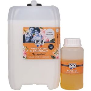 Mauler 1919 by Bi-component Biobased glasverzegeling "Le Supreme" Kleurloos Satijn 5L Krasbestendig, Vlek en Slijtage Voor Houten Parket, Laminaat Vloer, Kurk, LVT Mauler 1919 by Bi-component Biobased glasverzegeling "Le Supreme" Kleurloos Satijn 5L Krasbestendig, Vlek en Slijtage Voor Houten Parket, Laminaat Vloer, Kurk, LVT