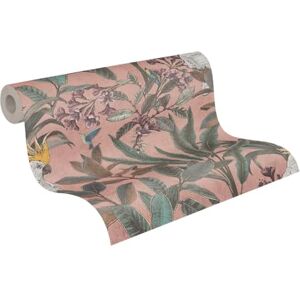 A.S. Création Vliesbehang jungle in roze groen violet hoogwaardig jungle-behang 397481-10,05 m x 0,53 m designbehang jungle-look voor woonkamer Made in Germany A.S. Création Vliesbehang jungle in roze groen violet hoogwaardig jungle-behang 397481-10,05 m x 0,53 m designbehang jungle-look voor woonkamer Made in Germany