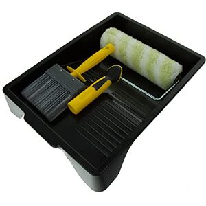 CORAL 10499 Max Coat Exterieur Grote Verfroller Borstel Kit voor Schuren Hekken Decking Metselwerk 4 Stuk Pack Set CORAL 10499 Max Coat Exterieur Grote Verfroller Borstel Kit voor Schuren Hekken Decking Metselwerk 4 Stuk Pack Set