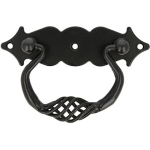 Amig Horizontale handgreep Model 1006 Gemaakt van staal Rustieke hardware Afmetingen: 100 x 31 mm Met gladde plaat Ideaal voor meubels Kleur: Zwart Amig Horizontale handgreep Model 1006 Gemaakt van staal Rustieke hardware Afmetingen: 100 x 31 mm Met gladde plaat Ideaal voor meubels Kleur: Zwart