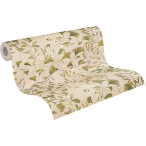 Livingwalls Anna D'Andrea Vliesbehang Bloemen 10,05 m x 0,53 m Crème, groen, bruin, wit Behang Klimmende bladeren 782233 Livingwalls Anna D'Andrea Vliesbehang Bloemen 10,05 m x 0,53 m Crème, groen, bruin, wit Behang Klimmende bladeren 782233