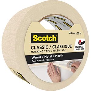 ScotchBlue 7100210868 Klassieke Masking Tape, Beige, 48mm x 50m ScotchBlue 7100210868 Klassieke Masking Tape, Beige, 48mm x 50m