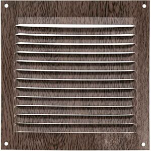 Amig Vierkant aluminium rooster Luchtuitlaatventilatie Ideaal voor keuken- en badkamerplafonds Afmetingen: 150 x 150 mm Bruin Amig Vierkant aluminium rooster Luchtuitlaatventilatie Ideaal voor keuken- en badkamerplafonds Afmetingen: 150 x 150 mm Bruin