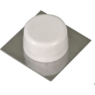 Amig Zelfklevende deurstopper 45 x 45 mm Model 405 Kunststof Witte afwerking Vierkante metalen voet Vloermontage Eenvoudige installatie Amig Zelfklevende deurstopper 45 x 45 mm Model 405 Kunststof Witte afwerking Vierkante metalen voet Vloermontage Eenvoudige installatie