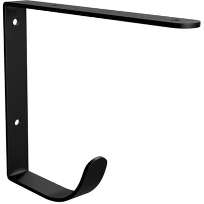 Amig Houder van staal – ideaal voor houten planken – metalen hoek – functioneel en robuust design – zwart oppervlak – dikte 3 mm – afmetingen 180 × 145 × 20 mm – gaten Ø 6 mm Amig Houder van staal – ideaal voor houten planken – metalen hoek – functioneel en robuust design – zwart oppervlak – dikte 3 mm – afmetingen 180 × 145 × 20 mm – gaten Ø 6 mm