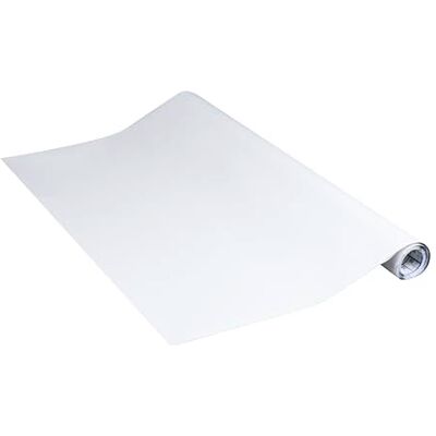 Venilia Vénilia Plakfolie, Unimat, wit, 90 cm x 2,6 m, zelfklevende meubelfolie, decoratiefolie, behang, keukenfolie, pvc zonder ftalaten, made in EU Venilia Vénilia Plakfolie, Unimat, wit, 90 cm x 2,6 m, zelfklevende meubelfolie, decoratiefolie, behang, keukenfolie, pvc zonder ftalaten, made in EU