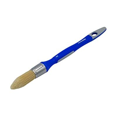 SAVY Ronde reservekwast van 2 materialen, mat, fluweel, satijn nr. 0 ø 18 mm, blauw SAVY Ronde reservekwast van 2 materialen, mat, fluweel, satijn nr. 0 ø 18 mm, blauw