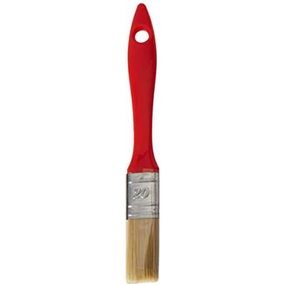 SAVY 4416020 Platte kwast voor alle kleuren, zuivere borstelharen, breedte 20 mm SAVY 4416020 Platte kwast voor alle kleuren, zuivere borstelharen, breedte 20 mm