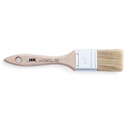 PENNELLIFICIO 2000 Schilderpenseel met gelakt houten handvat, universele borstel voor email en verf, muren, hout, ijzer, 40 mm breed, gemaakt in Italië PENNELLIFICIO 2000 Schilderpenseel met gelakt houten handvat, universele borstel voor email en verf, muren, hout, ijzer, 40 mm breed, gemaakt in Italië