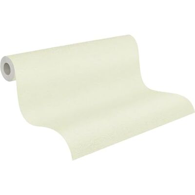 A.S. Création vliesbehang met textielstructuur in groen, wit – lichte effen behang 10,05 m x 0,53 m – 790976 A.S. Création vliesbehang met textielstructuur in groen, wit – lichte effen behang 10,05 m x 0,53 m – 790976