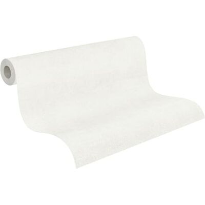 A.S. Création vliesbehang met effen structuur in crème, wit – lichte effen behang 10,05 m x 0,53 m – 790913 A.S. Création vliesbehang met effen structuur in crème, wit – lichte effen behang 10,05 m x 0,53 m – 790913