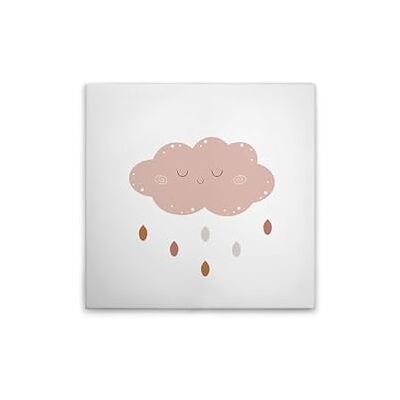 A.S. Création Canvas Kinderkamer Wolk Roze Muurschildering in wit, Bruin 50 x 50 cm DD132713 A.S. Création Canvas Kinderkamer Wolk Roze Muurschildering in wit, Bruin 50 x 50 cm DD132713