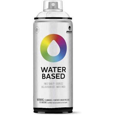 Montana Colors MTN Water Based Luchtwit Transparant, Spray op Waterbasis, 400 ml Montana Colors MTN Water Based Luchtwit Transparant, Spray op Waterbasis, 400 ml