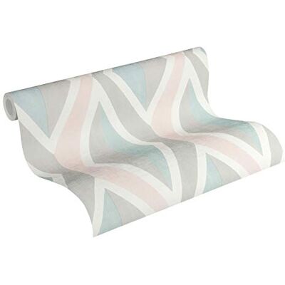 A.S. Création Vliesbehang Scandinavisch 2 behang geometrisch grafisch 10,05 m x 0,53 m blauw roze wit Made in Germany 366823 36682-3 A.S. Création Vliesbehang Scandinavisch 2 behang geometrisch grafisch 10,05 m x 0,53 m blauw roze wit Made in Germany 366823 36682-3