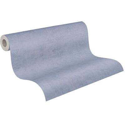 A.S. Création vliesbehang met textielstructuur in blauw – lichte effen behang 10,05 m x 0,53 m – 791531 A.S. Création vliesbehang met textielstructuur in blauw – lichte effen behang 10,05 m x 0,53 m – 791531
