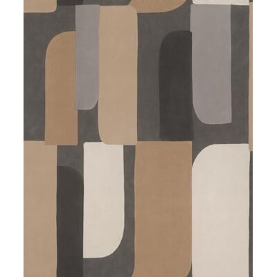 Rasch Behang 330533 vliesbehang met geo-patroon in bruin, grijs, crème-wit uit de collectie Paraiso 10,05 m x 0,53 m (l x b) Rasch Behang 330533 vliesbehang met geo-patroon in bruin, grijs, crème-wit uit de collectie Paraiso 10,05 m x 0,53 m (l x b)