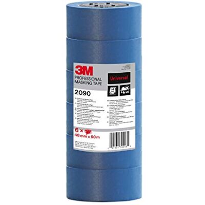 3M Scotch 209048T schildersafdekband, 48 mm x 50 m, blauw, 6-pack 3M Scotch 209048T schildersafdekband, 48 mm x 50 m, blauw, 6-pack