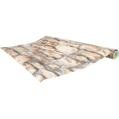 Venilia Greenline plakfolie, steenwand steenlook, beige, 45 cm x 2 m, dikte 95 μ, zelfklevende meubelfolie, decoratiefolie, keukenfolie, van 100% gerecycled plastic, zonder ftalaten, made in EU Venilia Greenline plakfolie, steenwand steenlook, beige, 45 cm x 2 m, dikte 95 μ, zelfklevende meubelfolie, decoratiefolie, keukenfolie, van 100% gerecycled plastic, zonder ftalaten, made in EU