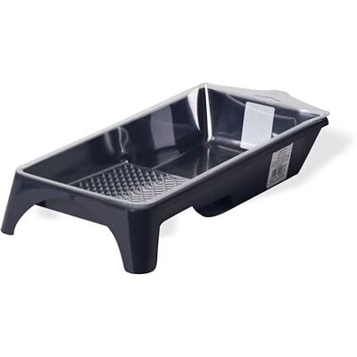 Boldrini Verfbak van kunststof voor verf en lak met minirollen tot 10 cm + set van 3 folies Boldrini Verfbak van kunststof voor verf en lak met minirollen tot 10 cm + set van 3 folies