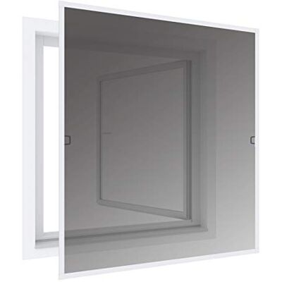 Windhager 03286 Insectenbescherming en bescherming tegen de zon, vermindert zonlicht, vliegengaas, aluminium frame voor ramen, zelfbouwpakket 140 x 150 cm, wit Windhager 03286 Insectenbescherming en bescherming tegen de zon, vermindert zonlicht, vliegengaas, aluminium frame voor ramen, zelfbouwpakket 140 x 150 cm, wit