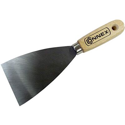 Connex COX880600 Mespatel, houten handvat, 100 mm Voor het pleisteren en afkrabben van verf of behang – Made in Germany kwaliteit – universele spatel – greepspatel Connex COX880600 Mespatel, houten handvat, 100 mm Voor het pleisteren en afkrabben van verf of behang – Made in Germany kwaliteit – universele spatel – greepspatel