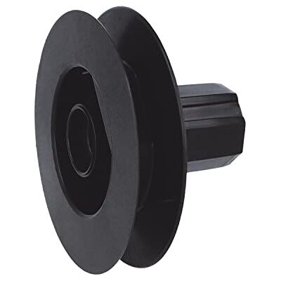 Amig Zwarte nylon schijfpoelie voor rolluikaslager Voor 18 mm tapes, 42 mm buizen en aluminium eindkappen Diameter Ø120 mm Amig Zwarte nylon schijfpoelie voor rolluikaslager Voor 18 mm tapes, 42 mm buizen en aluminium eindkappen Diameter Ø120 mm
