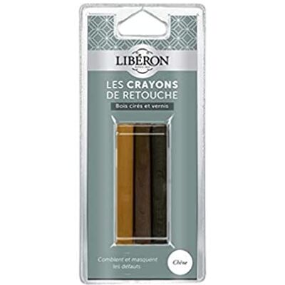 Libéron Liberon Retoucheerstift – houtreparatie, eiken, 30 ml Vult en verbergt gebreken, gewaxt en gelakt hout, 3 tinten Libéron Liberon Retoucheerstift – houtreparatie, eiken, 30 ml Vult en verbergt gebreken, gewaxt en gelakt hout, 3 tinten