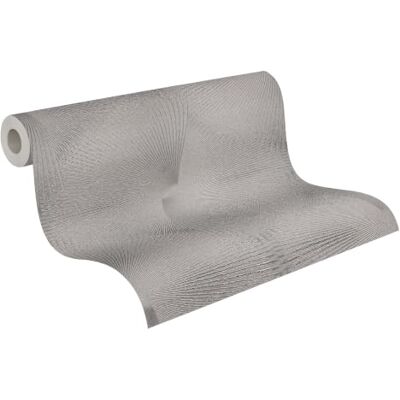 A.S. Création Vliesbehang 3D-ruiten – grijs, metallic – 10,05 x 0,53 m Naadloos behang met geometrische diepte – glanzend, moderne look, restloos droog afneembaar A.S. Création Vliesbehang 3D-ruiten – grijs, metallic – 10,05 x 0,53 m Naadloos behang met geometrische diepte – glanzend, moderne look, restloos droog afneembaar