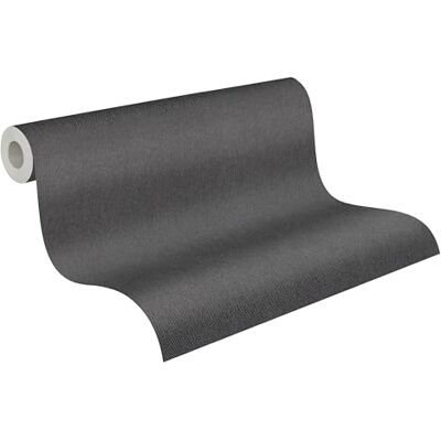 A.S. Création vliesbehang met textielstructuur in grijs – lichte effen behang 10,05 m x 0,53 m – 790983 A.S. Création vliesbehang met textielstructuur in grijs – lichte effen behang 10,05 m x 0,53 m – 790983