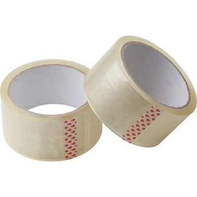 Meister 4241110 Plakband, 45 m x 48 mm, transparant, set van 2 stuks, voor pakketten, verhuisdozen en verpakkingen, betrouwbare afdichting, goede hechting, pakkettape, verpakkingstape, zelfklevende Meister 4241110 Plakband, 45 m x 48 mm, transparant, set van 2 stuks, voor pakketten, verhuisdozen en verpakkingen, betrouwbare afdichting, goede hechting, pakkettape, verpakkingstape, zelfklevende