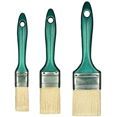 HARDY WORKING TOOLS 3-delige penselenset serie 07, schilderspenselenset voor renovatie. Bevat platte kwast 25, 38 en 50 mm voor hout, acrylverf en metaal. Hoogwaardige lakpenselenset HARDY WORKING TOOLS 3-delige penselenset serie 07, schilderspenselenset voor renovatie. Bevat platte kwast 25, 38 en 50 mm voor hout, acrylverf en metaal. Hoogwaardige lakpenselenset