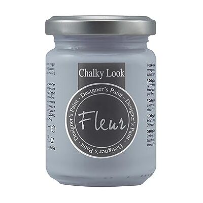 FLEUR DESIGNER'S PAINT Fleur Paint 12088 Minerale verf op waterbasis, 130 ml, Hamptons Blue FLEUR DESIGNER'S PAINT Fleur Paint 12088 Minerale verf op waterbasis, 130 ml, Hamptons Blue
