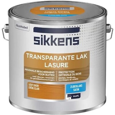 Sikkens Satijnen beits voor houtwerk buiten Alle houtsoorten, geïntegreerde onderlaag, bescherming voor 7 jaar Licht eiken 2,5 L Sikkens Satijnen beits voor houtwerk buiten Alle houtsoorten, geïntegreerde onderlaag, bescherming voor 7 jaar Licht eiken 2,5 L