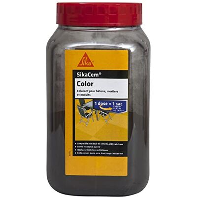 Sika 593265 - Cementkleur - Zwart - Geschikt voor beton, mortel, gips en kalkpleister Sika 593265 - Cementkleur - Zwart - Geschikt voor beton, mortel, gips en kalkpleister
