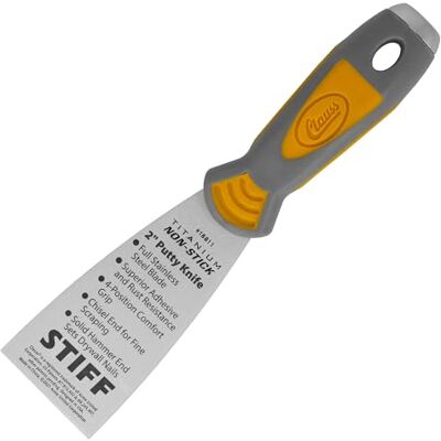 Clauss Spatel 2" (5 cm) met stijf, geslepen lemmet in professionele kwaliteit, titanium roestvrij stalen lemmet met antiaanbaklaag, antislip, ergonomische handgreep, voor het schrapen en krabben Clauss Spatel 2" (5 cm) met stijf, geslepen lemmet in professionele kwaliteit, titanium roestvrij stalen lemmet met antiaanbaklaag, antislip, ergonomische handgreep, voor het schrapen en krabben