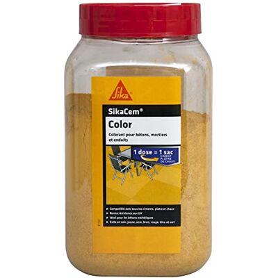 Sika 465820 - Cem Verf - Geel - Poederverf voor cement, kalk en gips - 0,4kg Sika 465820 - Cem Verf - Geel - Poederverf voor cement, kalk en gips - 0,4kg