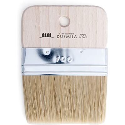 PENNELLIFICIO 2000 Splijerkwast voor decoratieve effecten, platte kwast, houtnerfeffect, breedte 10 cm, Made in Italy PENNELLIFICIO 2000 Splijerkwast voor decoratieve effecten, platte kwast, houtnerfeffect, breedte 10 cm, Made in Italy