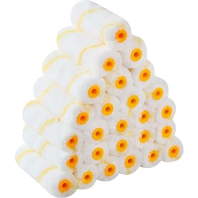 Pro Grade Verfroller Cover Set, Muurschildering Roller Naps voor professionele of huiseigenaren met alle verf en vlekken. Verfrollen Covers zijn voor huis of commercieel gebruik. (4 inch Mini 25Ea) Pro Grade Verfroller Cover Set, Muurschildering Roller Naps voor professionele of huiseigenaren met alle verf en vlekken. Verfrollen Covers zijn voor huis of commercieel gebruik. (4 inch Mini 25Ea)