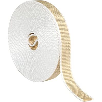 Amig Rolgordijnoprolband Vervangingskoord voor softtouch en stijve rolgordijnoprollen UV- en slijtvast Wit/beige 22 mm x 6 m Amig Rolgordijnoprolband Vervangingskoord voor softtouch en stijve rolgordijnoprollen UV- en slijtvast Wit/beige 22 mm x 6 m