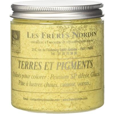 Les Frères Nordin - Geel Indiaans Pigment - Verf, Was, Kalk - 418135 Les Frères Nordin - Geel Indiaans Pigment - Verf, Was, Kalk - 418135