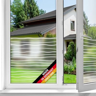 d-c-fix raamfolie Golven lijnpatroon 67,5 cm x 1,5 m statische privacyfolie met modern patroon voor glasoppervlakken zelfhechtend, ondoorzichtig, decoratief d-c-fix raamfolie Golven lijnpatroon 67,5 cm x 1,5 m statische privacyfolie met modern patroon voor glasoppervlakken zelfhechtend, ondoorzichtig, decoratief