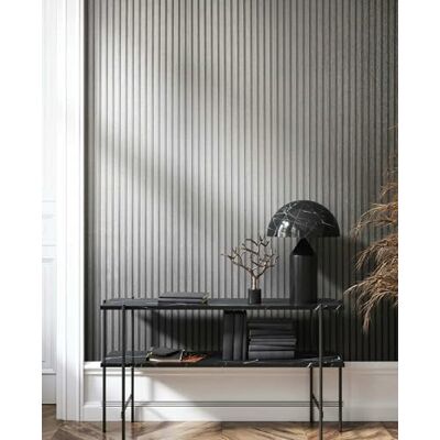 marburg Behang houtlook zilver glans accustikpanelen 3D-effect vliesbehang woonkamer slaapkamer 10,05 x 0,53 m Made in Germany marburg Behang houtlook zilver glans accustikpanelen 3D-effect vliesbehang woonkamer slaapkamer 10,05 x 0,53 m Made in Germany