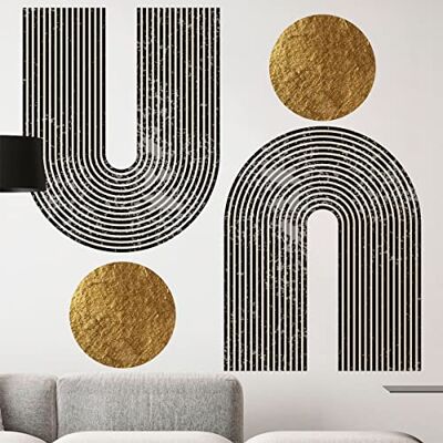 Ambiance Sticker Vliesbehang, voorgelijmd, reuzenmuurschilderingen, ABSTRAITE Azteekse bogen, decoratieve lijm, 80 x 60 cm Ambiance Sticker Vliesbehang, voorgelijmd, reuzenmuurschilderingen, ABSTRAITE Azteekse bogen, decoratieve lijm, 80 x 60 cm