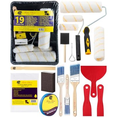 Bates Choice VERF TRAY SET: 1 Borstel, 2 Roller Naps, 1 Roller Frame en Lade; Professionele Kwaliteit Bates Choice VERF TRAY SET: 1 Borstel, 2 Roller Naps, 1 Roller Frame en Lade; Professionele Kwaliteit
