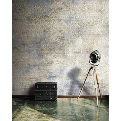 Wall81 8 rollen modern industrieel compleet behang 456 x 300 cm 13,68 m² lijm inbegrepen Wall81 8 rollen modern industrieel compleet behang 456 x 300 cm 13,68 m² lijm inbegrepen