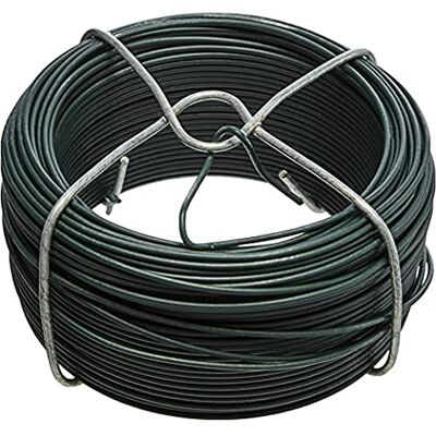 Alberts 530129 draadspoel verzinkt, groene kunststof coating draad-Ø 1,4 mm lengte 50 m Alberts 530129 draadspoel verzinkt, groene kunststof coating draad-Ø 1,4 mm lengte 50 m