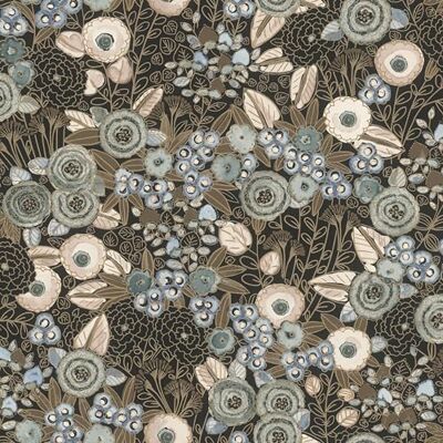 Rasch Behang 868913 Vliesbehang met bloemen in wit, beige, groen, blauw, zwart en bruinggrijs uit de collectie Symphony 10,05 m x 0,53 m (l x b) Rasch Behang 868913 Vliesbehang met bloemen in wit, beige, groen, blauw, zwart en bruinggrijs uit de collectie Symphony 10,05 m x 0,53 m (l x b)