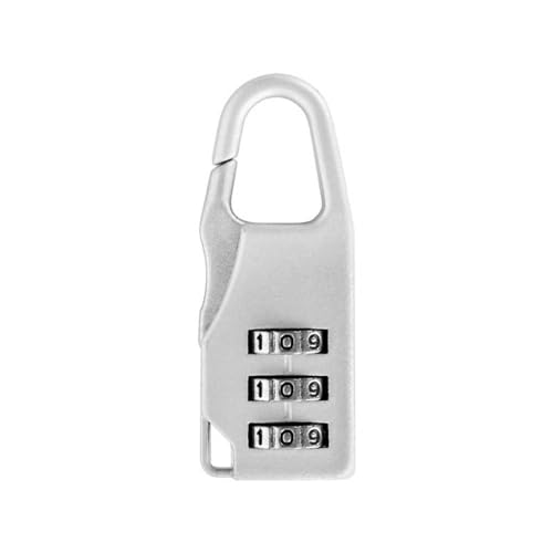 BARASH Hangsloten Mini Dial Nummer Wachtwoord Combinatie Hangslot Bagage Lock Hangslot Gym Hangsloten met Code (Kleur: Zilver)