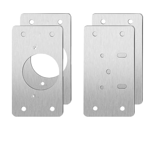 Aqxybgt Beide deurbordtechnologie Reparatieplaat Scharnierdeur for kast Sluitscharnieren Kastkeukenreparatietool (Color : 2 Pair)