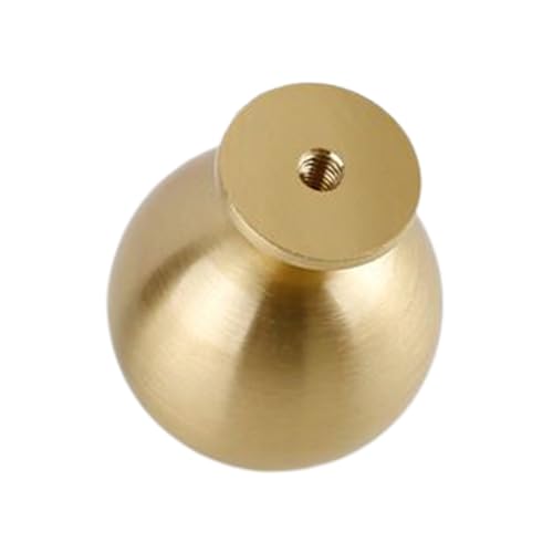 yanwuwa Ronde Messing Handvat Bestand Messing Knop Decoratieve Messing Ronde Knop Hedendaagse Ronde Handvat voor Meubels Lade Pull